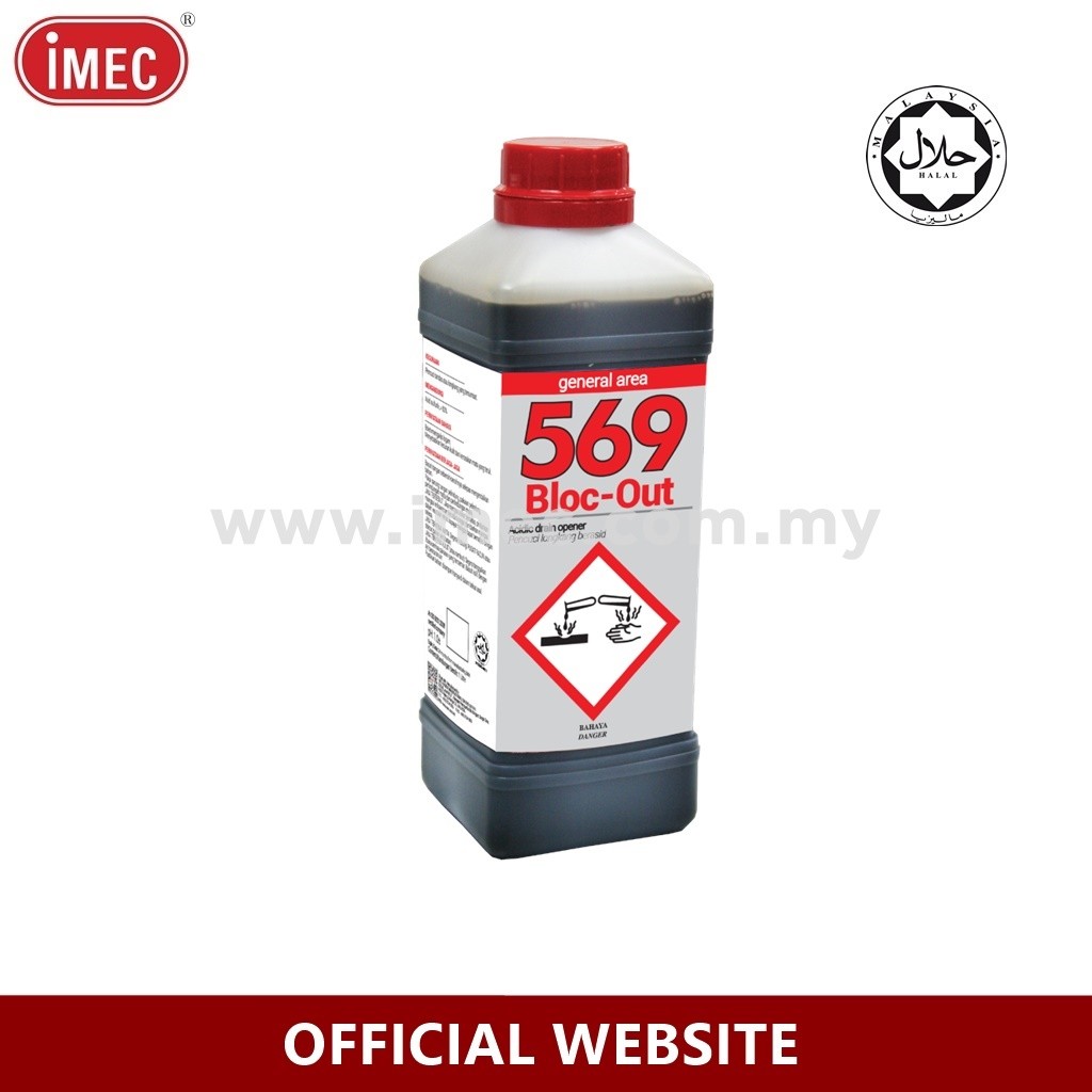IMEC 569 Bloc Out, Acidic Drain Opener, Halal, 1L iMEC HQ