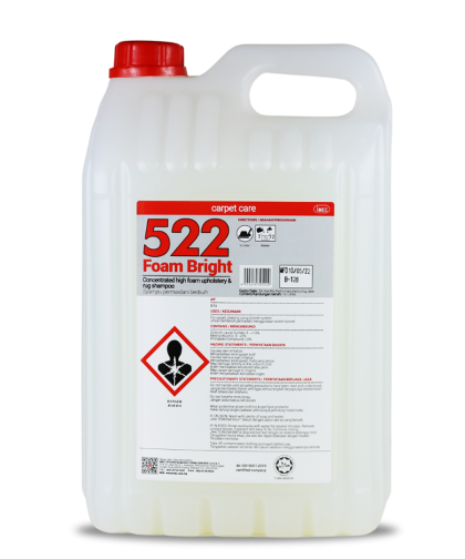 IMEC 522 Foam Bright, Upholstery and Rug Shampoo, Halal, 2 x 10L