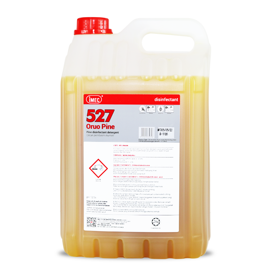 IMEC 527 Oruo Pine General Purpose Liquid Toilet Disinfectant, Halal, 2 x 10L