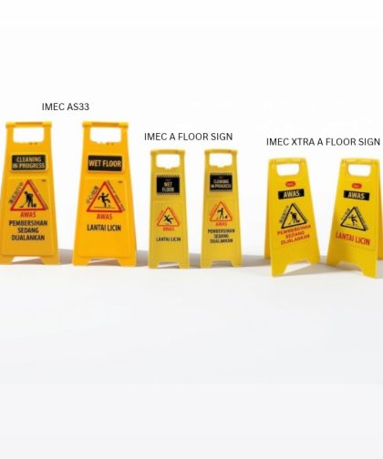 IMEC Floor Sign with 4 Languages | 33", 25", 24"