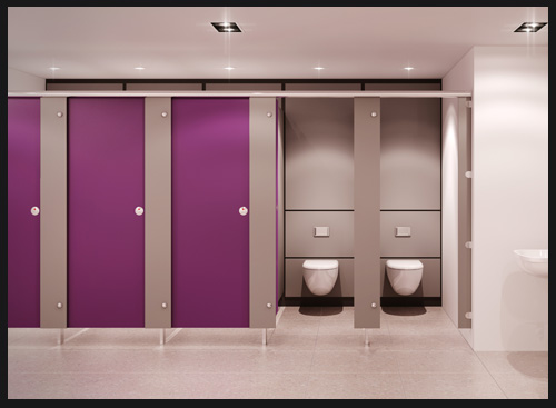 Washroom Toilet Cubicle