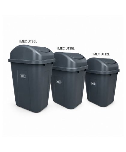 IMEC Flap Rubbish Bin UT12L, 25L & 36L | Dark Grey