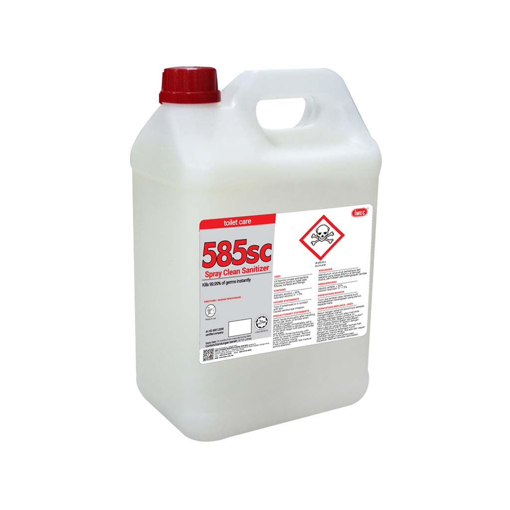 IMEC 585SC Spray Clean Sanitizer, Halal, 5L