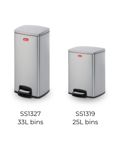[NEW] IMEC PREMIUM DESIGN SERIES STEP ON STAINLESS STEEL RECTANGULAR BIN 25L/33L