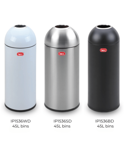 [NEW] IMEC PREMIUM DESIGN SERIES BULLET BIN WITH DOME OPEN TOP 45L/33L