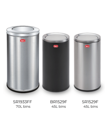[NEW] IMEC ROUND BIN WITH FLIP TOP 70L/45L