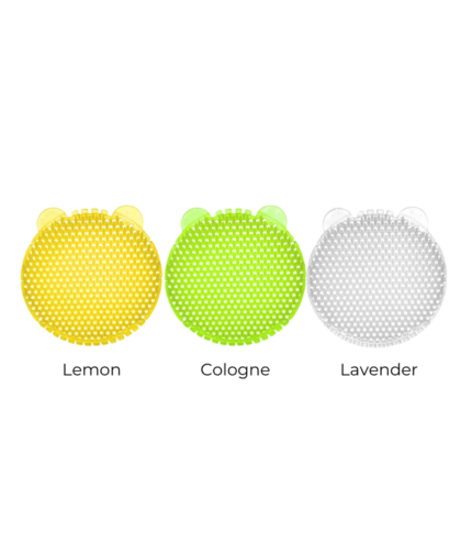 IMEC I-FRESH NO SPLASH URINAL SCREEN MAT, LIGHT GREEN/ WHITE/ YELLOW, DOUBLE-SIDED NEEDLE