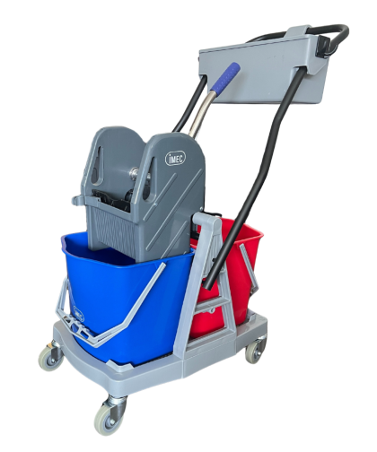 IMEC TMP28/28 PLUS -TWIN MOP BUCKET C/W DOWN PRESS WRINGER 15L