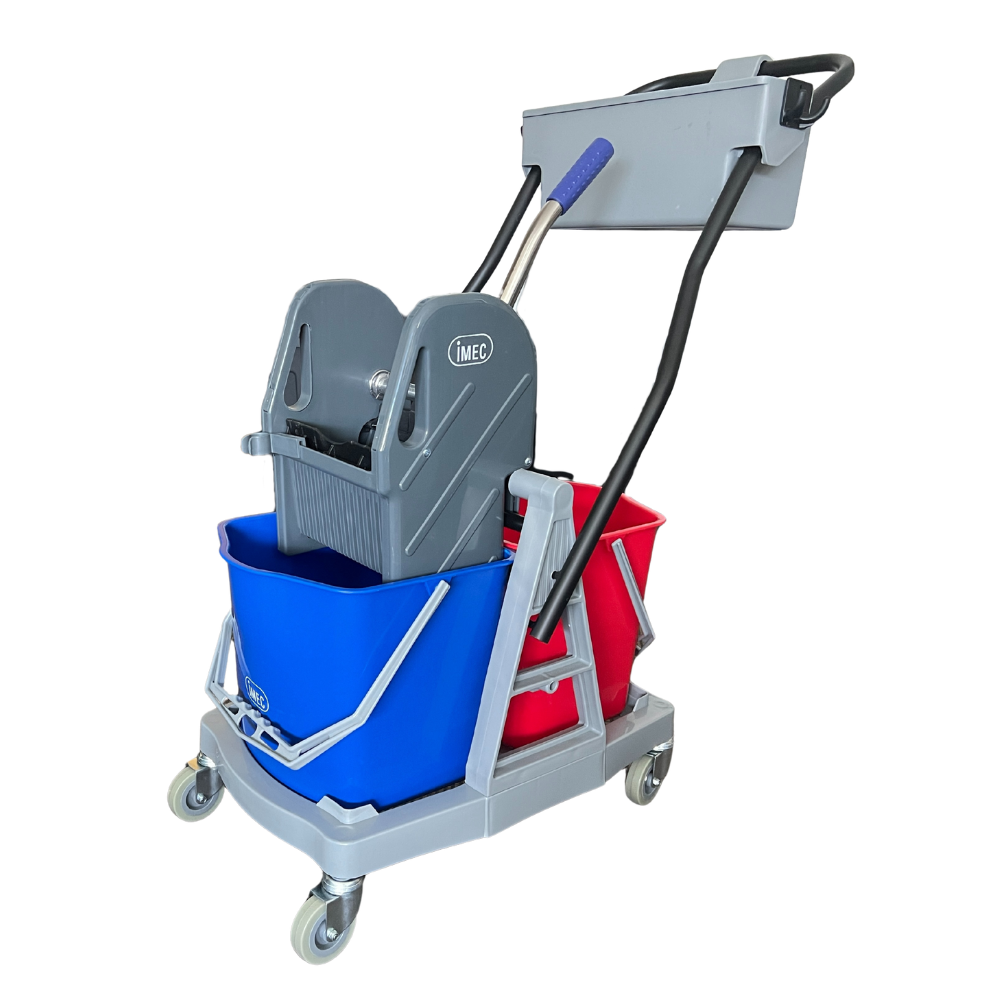 IMEC TMP28/28 PLUS -TWIN MOP BUCKET C/W DOWN PRESS WRINGER 15L