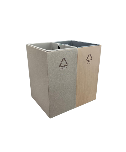 IMEC RB18R -DOUBLE LAYERS 2 COMPARTMENT RECYCLE ROOM LEATHER BIN 9L/9L