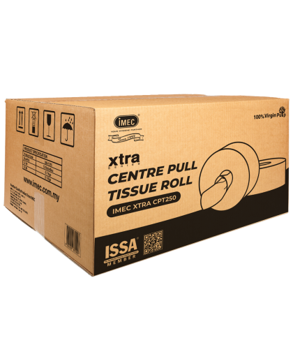 IMEC XTRA CPT250 - XTRA CENTRE PULL TISSUE ROLL 2 ply (12Roll/Box)