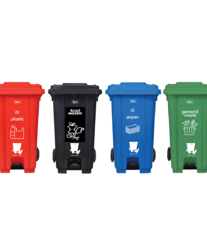 IMEC STEP120 Heavy Duty Step-On Two Wheel Bin 120L